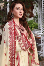 Maria B Dhanak Embroidered 3Piece