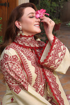 Maria B Dhanak Embroidered 3Piece