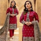 Bareeze Dhanak Embroidered 3Pc Suit | Premium Winter Collection