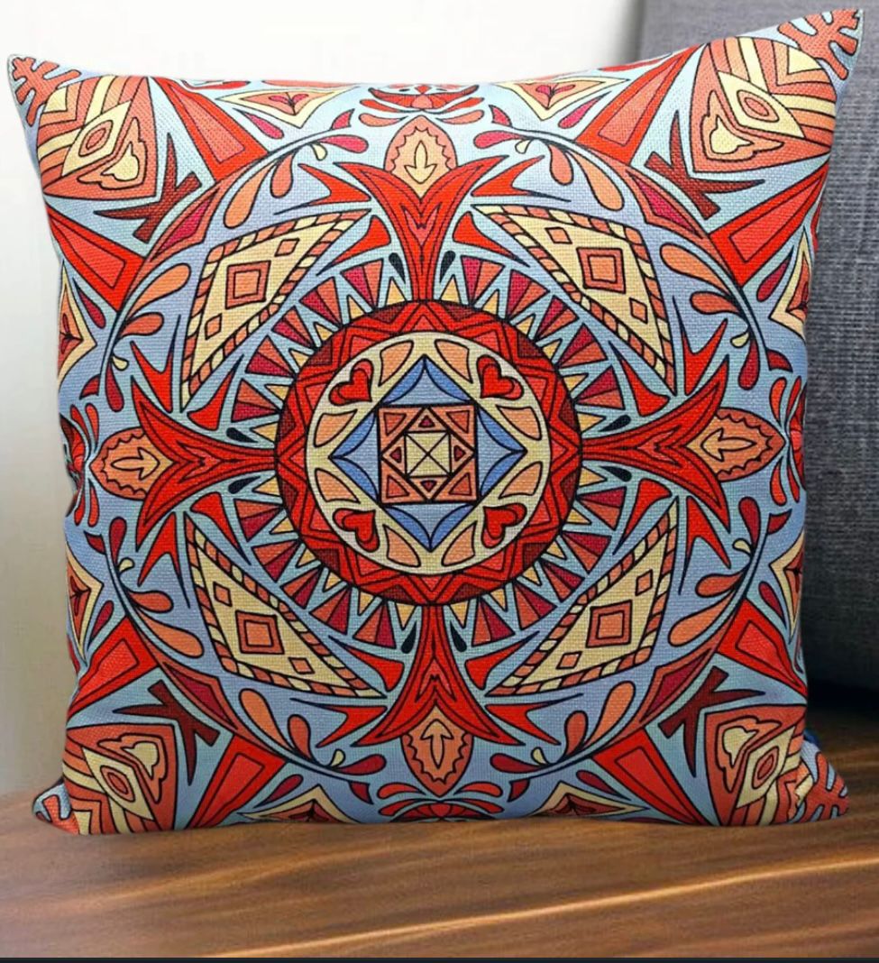 Printed Juut Multi Series Cushion Cover (16x16 in / 40x40 cm)