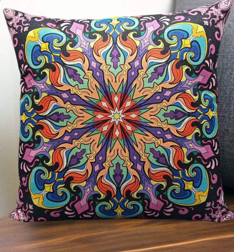 Printed Juut Multi Series Cushion Cover (16x16 in / 40x40 cm)
