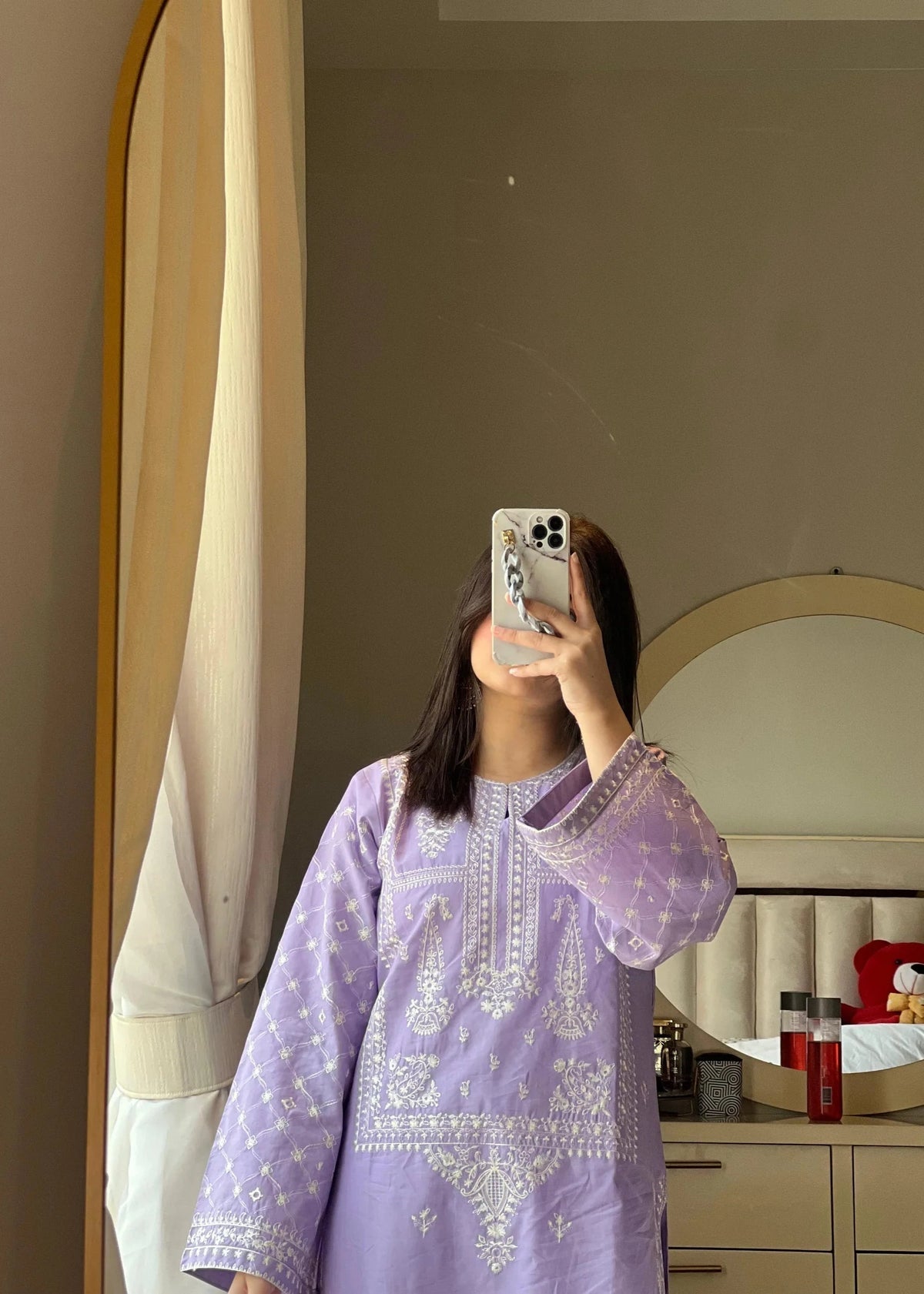 Bareeze Dhanak 2 Piece Unstitched Embroidered Suit – Front & Sleeves Embroidery with Plain Back & Trouser.