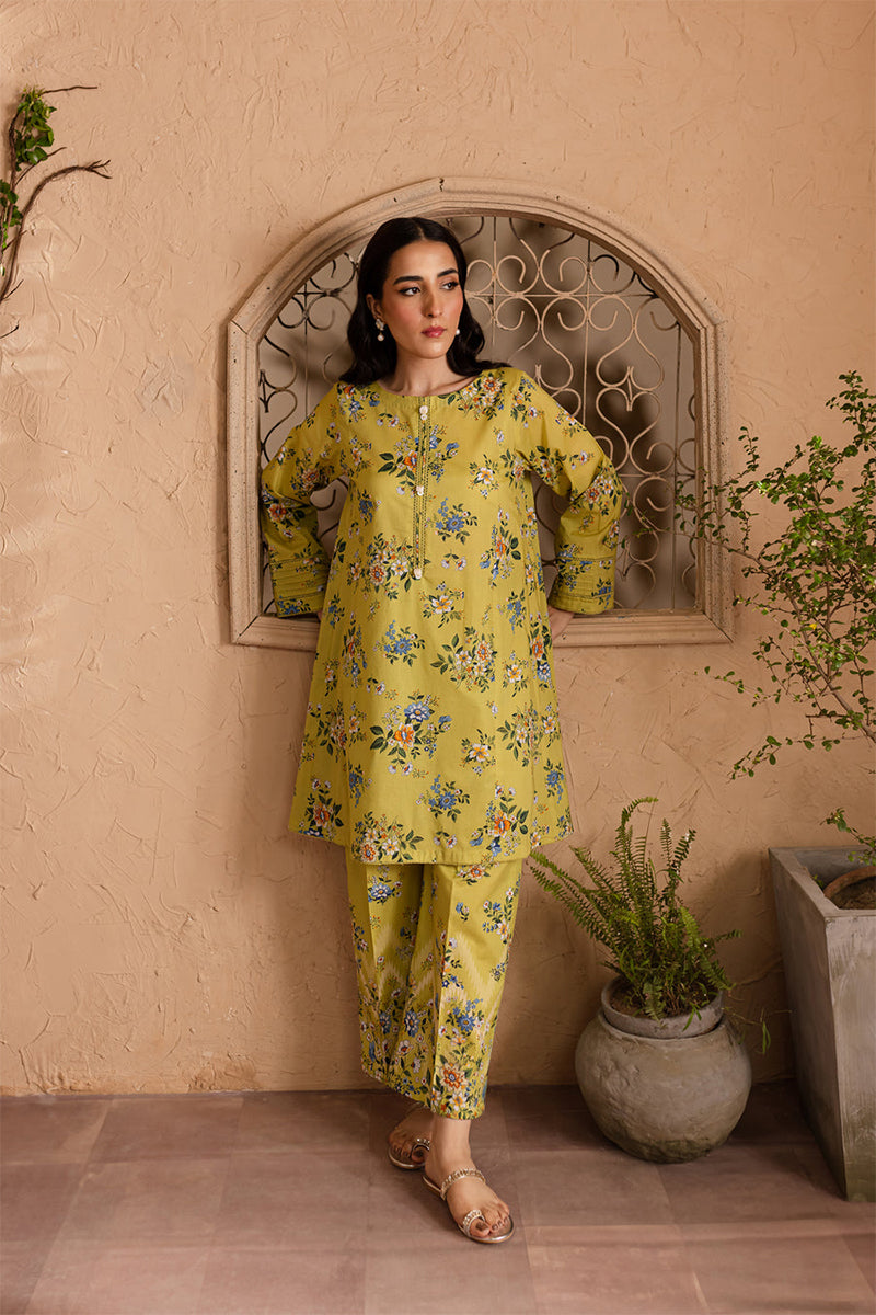 Lulusar Shamooz Silk unstitched 2PC dress with digital printed shirt & trouser – premium Shamooz silk fabric.