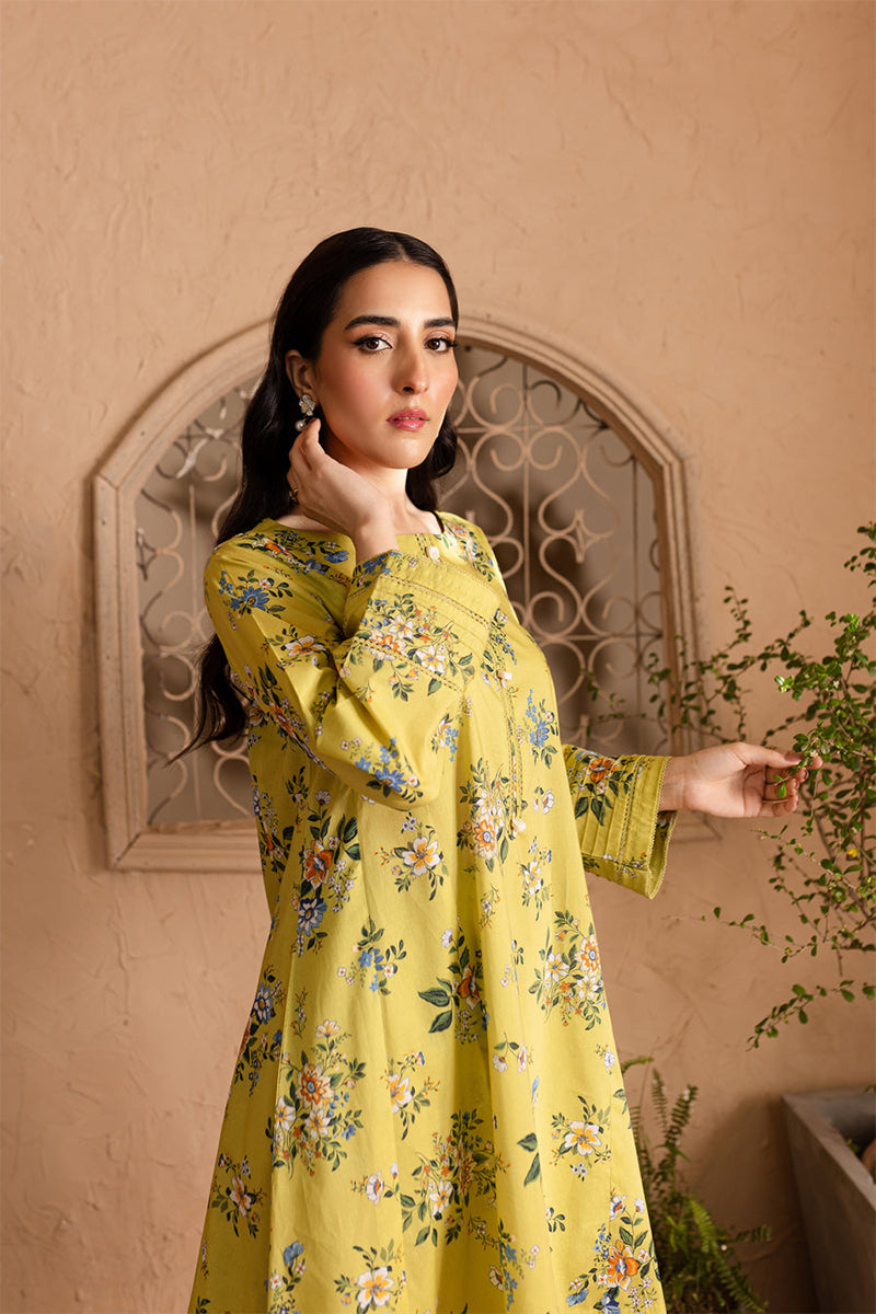 Lulusar Shamooz Silk unstitched 2PC dress with digital printed shirt & trouser – premium Shamooz silk fabric.