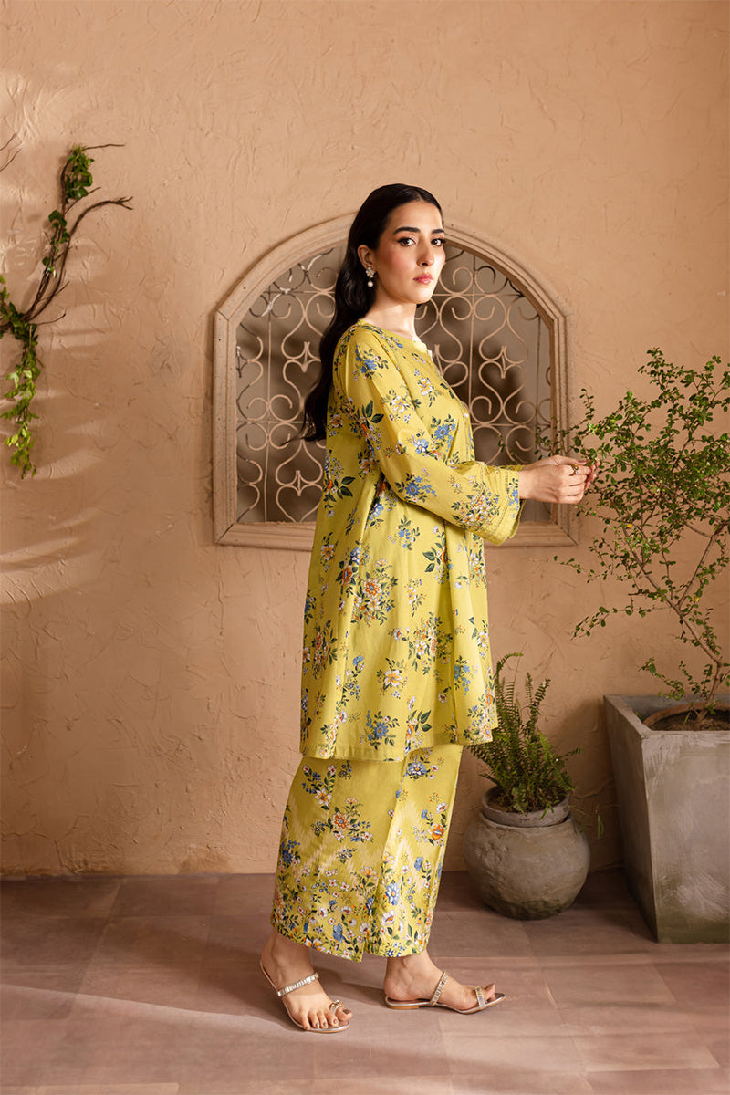 Lulusar Shamooz Silk unstitched 2PC dress with digital printed shirt & trouser – premium Shamooz silk fabric.