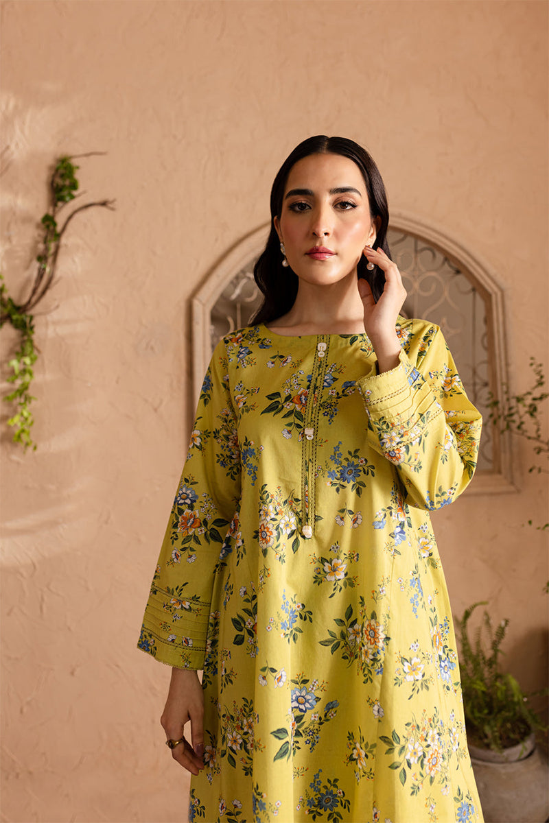 Lulusar Shamooz Silk unstitched 2PC dress with digital printed shirt & trouser – premium Shamooz silk fabric.