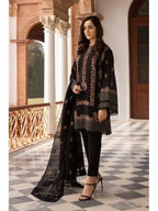 Bareeze unstitched Dhanak embroidered 3-piece suit with elegant embroidery and embroidered sh