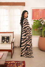 Zara Shahjahan Dhanak 3PC Embroidered Suit