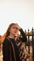 Zara Shahjahan Dhanak 3PC Embroidered Suit