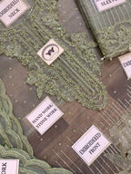 Baroque Chantelle D-1419 heavy handwork embroidered organza 3pc suit with silk trouser – RS Royal Fashion.
