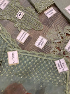 Baroque Chantelle D-1419 heavy handwork embroidered organza 3pc suit with silk trouser – RS Royal Fashion.
