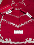 BATIK unstitched Dhanak 2PC suit with embroidered front & sleeves and plain trouser – Winter 2025.