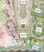 Crimson SEAFOAM Luxury Lawn 3pc embroidered suit with chikankari fabric, jacquard dupatta, and heavy embroidered cutwork details.