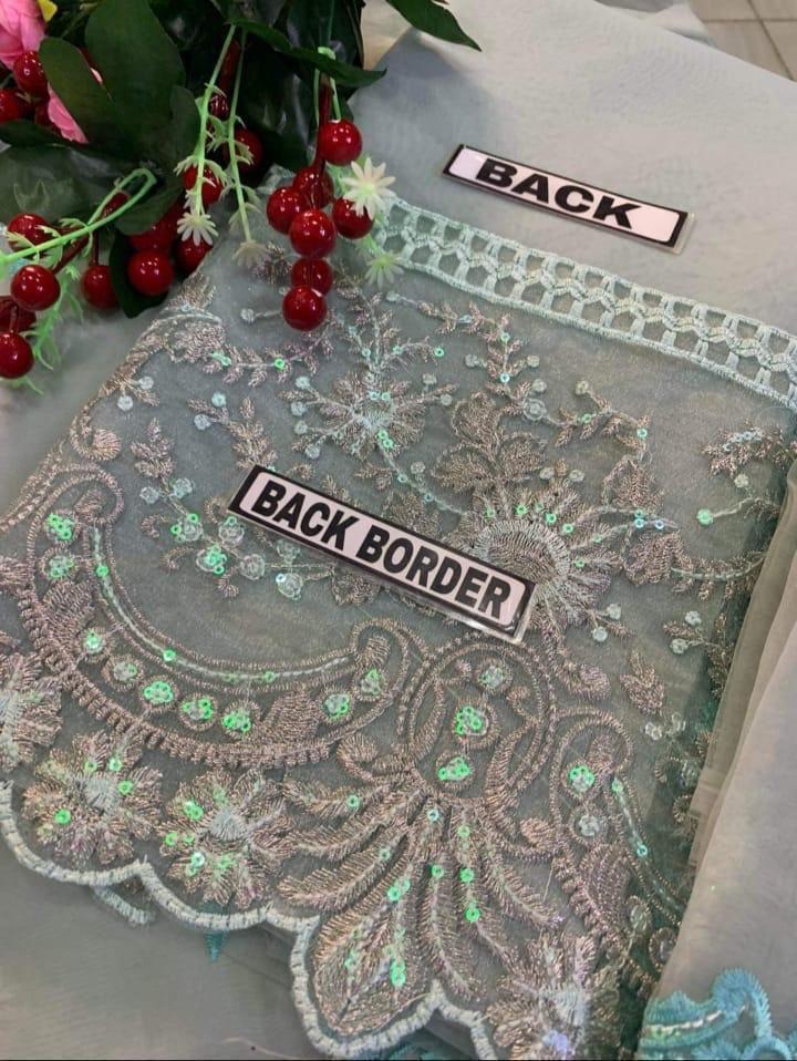 Elaaf Bridal Organza Embroidered 3 Piece Dress with stone handwork, tassels, pearls, and luxury organza dupatta – Wedding Luxury Collection 2025.
