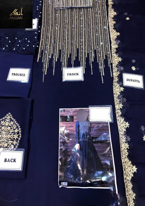 Sonal Chouhan Indian Maxi Chiffon Embroidered Unstitched 3Pc