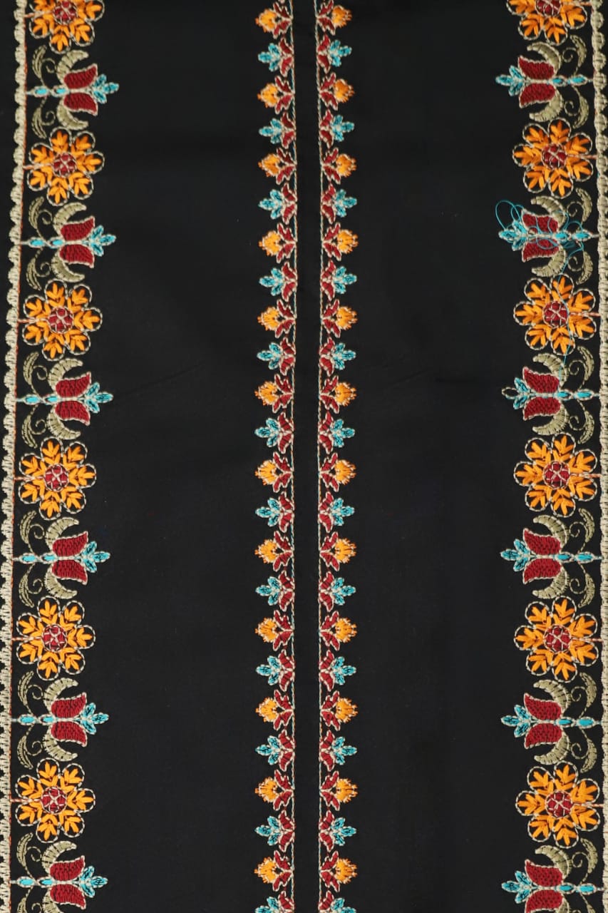 Bareeze unstitched Dhanak embroidered 3-piece suit with elegant embroidery and embroidered sh