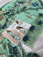 Iznik Winter 2025 embroidered linen 3pc suit with printed dupatta & chikankari front