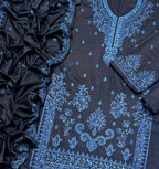 Asim Jofa 4166 luxury embroidered Dhanak 3pc suit with zari sequence shawl