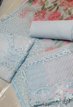 Baroque Chantelle D-1419 – Heavy Handwork Organza 3PC Suit