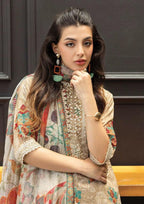 Lulusar Shamooz Silk Digital Printed 3PC Suit – Shirt, Trouser & Dupatta (Unstitched)
