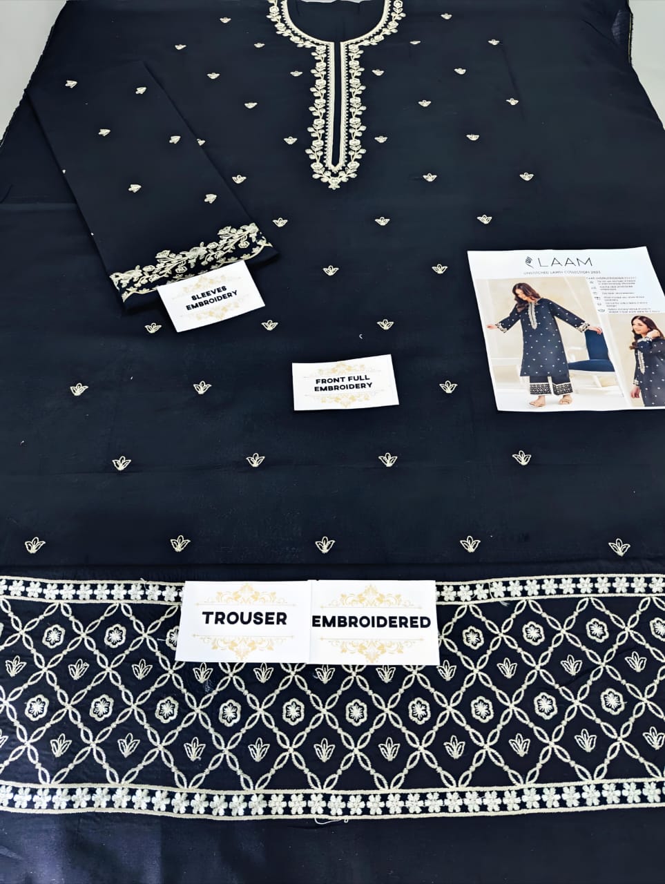 Zara Shahjahan Dhanak 3PC embroidered suit with wool shawl and dyed trouser – Winter 2025 collection.