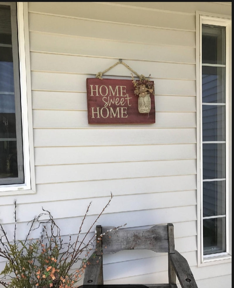 Welcome MDF wall hanging, 12 x 9 inch, high-resolution waterproof digital print, simple and easy to hang.