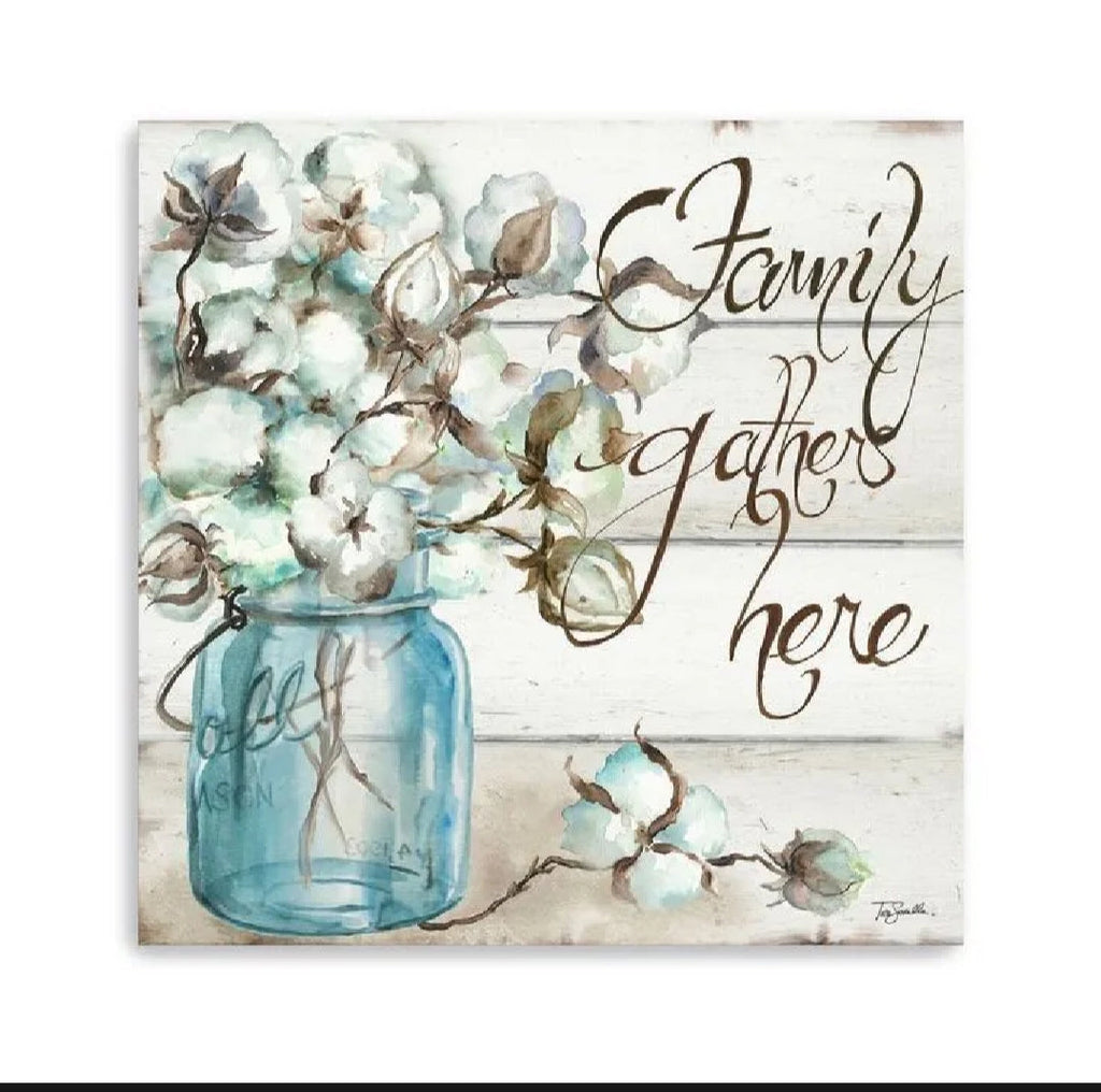 Welcome wooden wall hanging 12 inch waterproof digital print with wooden base and hook for easy hanging.