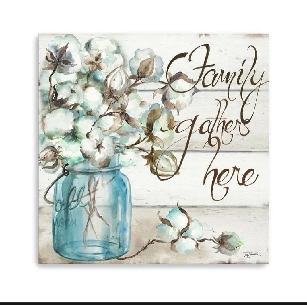 Welcome wooden wall hanging 12 inch waterproof digital print with wooden base and hook for easy hanging.