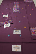 Bareeze Dhanak Embroidered 3-Piece Suit with Heavy Embroidery Shawl