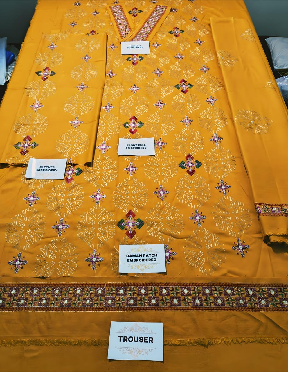 Bareeze Dhanak Embroidered 3-Piece Suit with Heavy Embroidery Shawl