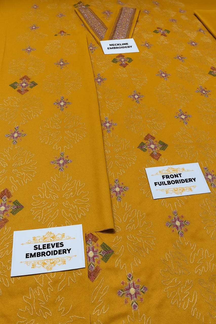 Bareeze Dhanak Embroidered 3-Piece Suit with Heavy Embroidery Shawl