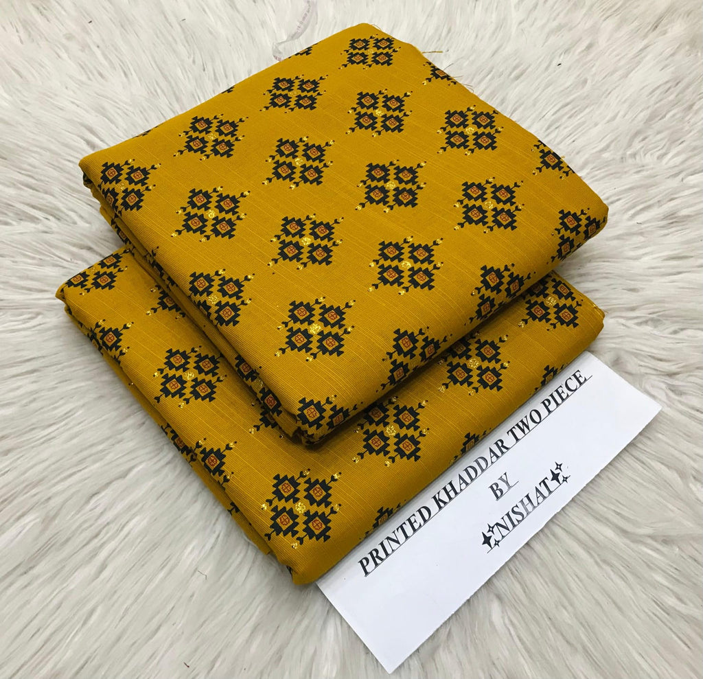 Nishat Khaddar 2PC suit with printed shirt and trouser – Winter 2025 Collection.