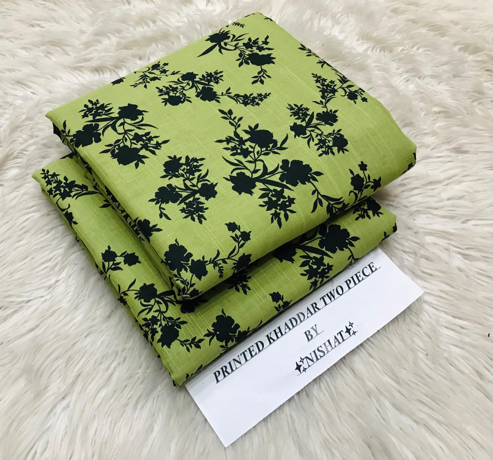 Nishat Khaddar 2PC suit with printed shirt and trouser – Winter 2025 Collection.
