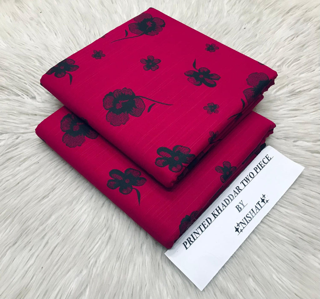 Nishat Khaddar 2PC suit with printed shirt and trouser – Winter 2025 Collection.
