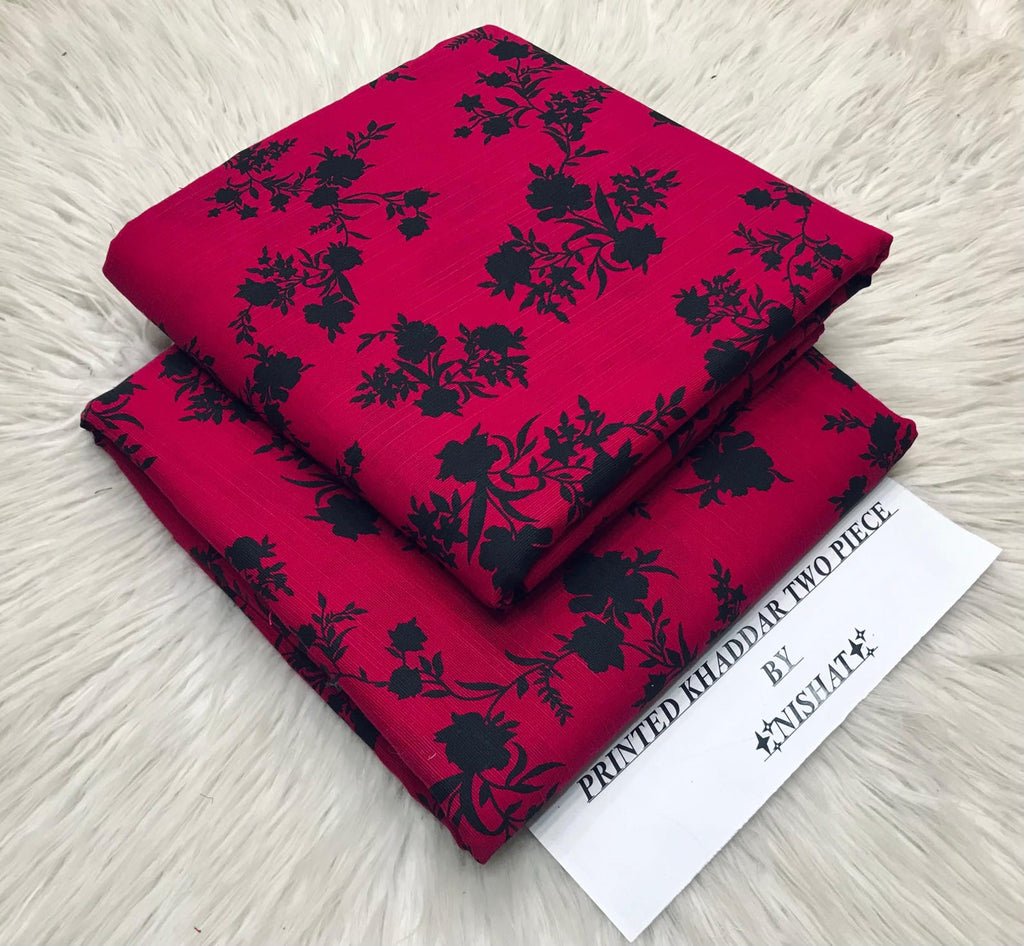 Nishat Khaddar 2PC suit with printed shirt and trouser – Winter 2025 Collection.
