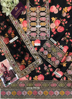 Aneela’s Collection Shamooz Silk 3Piece– Embroidered Digital Printed Suit