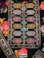 Aneela’s Collection Shamooz Silk 3Piece– Embroidered Digital Printed Suit