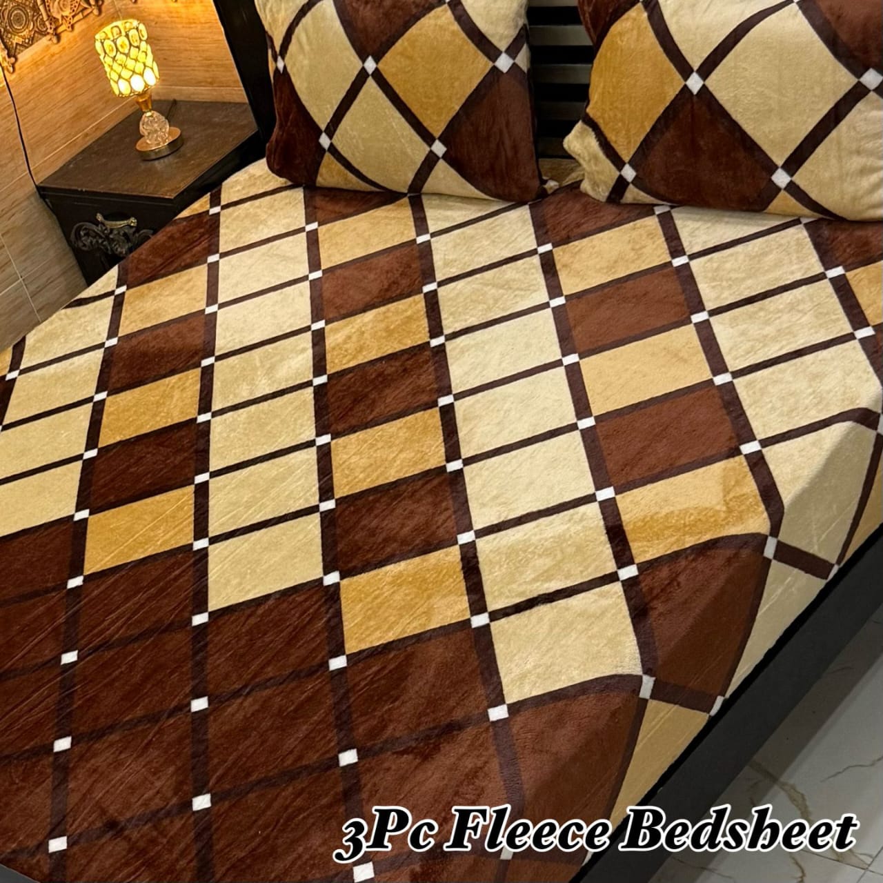 Cozy Checkered Fleece Bedsheet
3Pc Soft Fleece Bedsheet – King Size