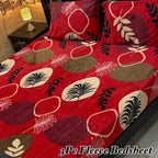 Cozy Floral Fleece Bedding Set