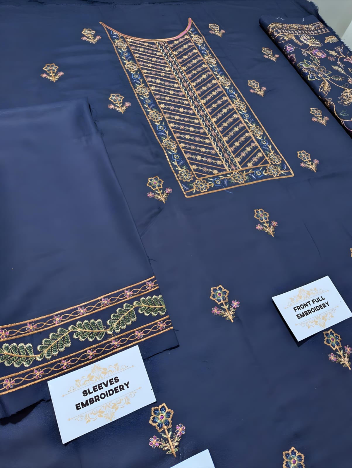 Motif Dhanak Embroidered 3PC | Premium Winter Collection