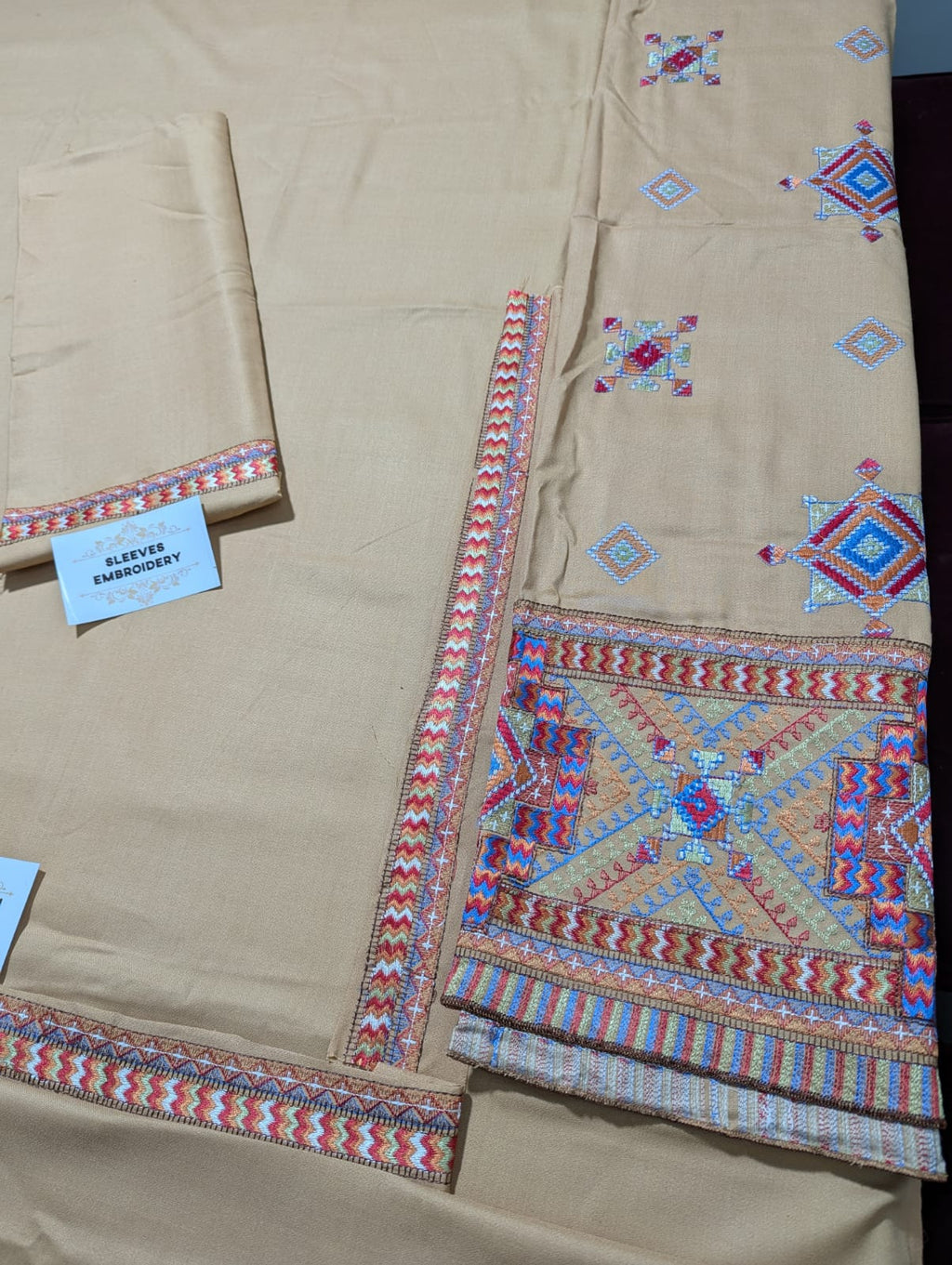 Maria B Dhanak Embroidered 3Pc Suit | Premium Winter Collection