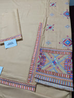 Maria B Dhanak Embroidered 3Pc Suit | Premium Winter Collection