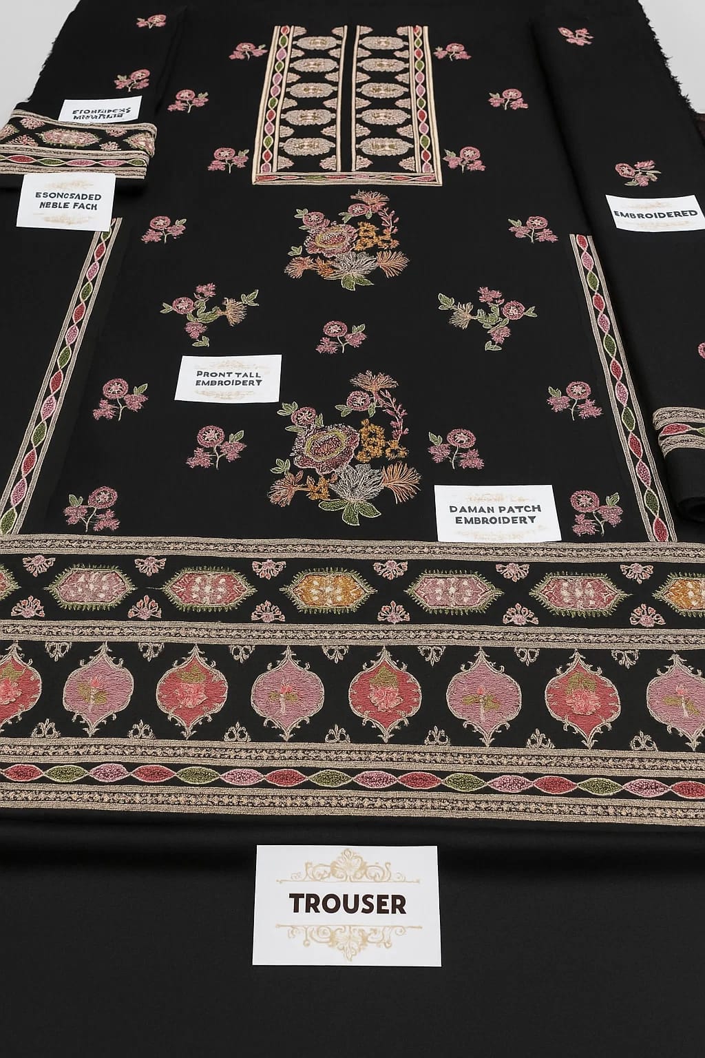 Bareeze Dhanak Embroidered 3-Piece Suit with Heavy Embroidery Shawl