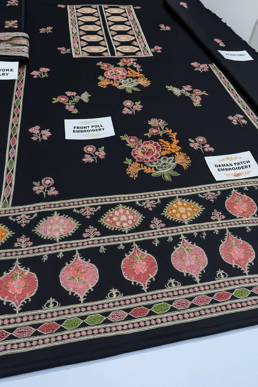 Bareeze Dhanak Embroidered 3-Piece Suit with Heavy Embroidery Shawl