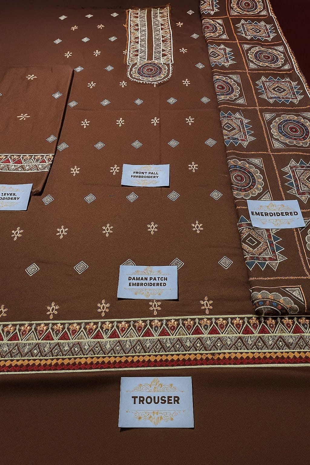 Bareeze Dhanak Embroidered 3Pc Suit | Premium Winter Collection