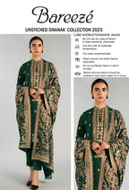 Bareeze Dhanak Embroidered 3Pc Suit | Premium Winter Collection