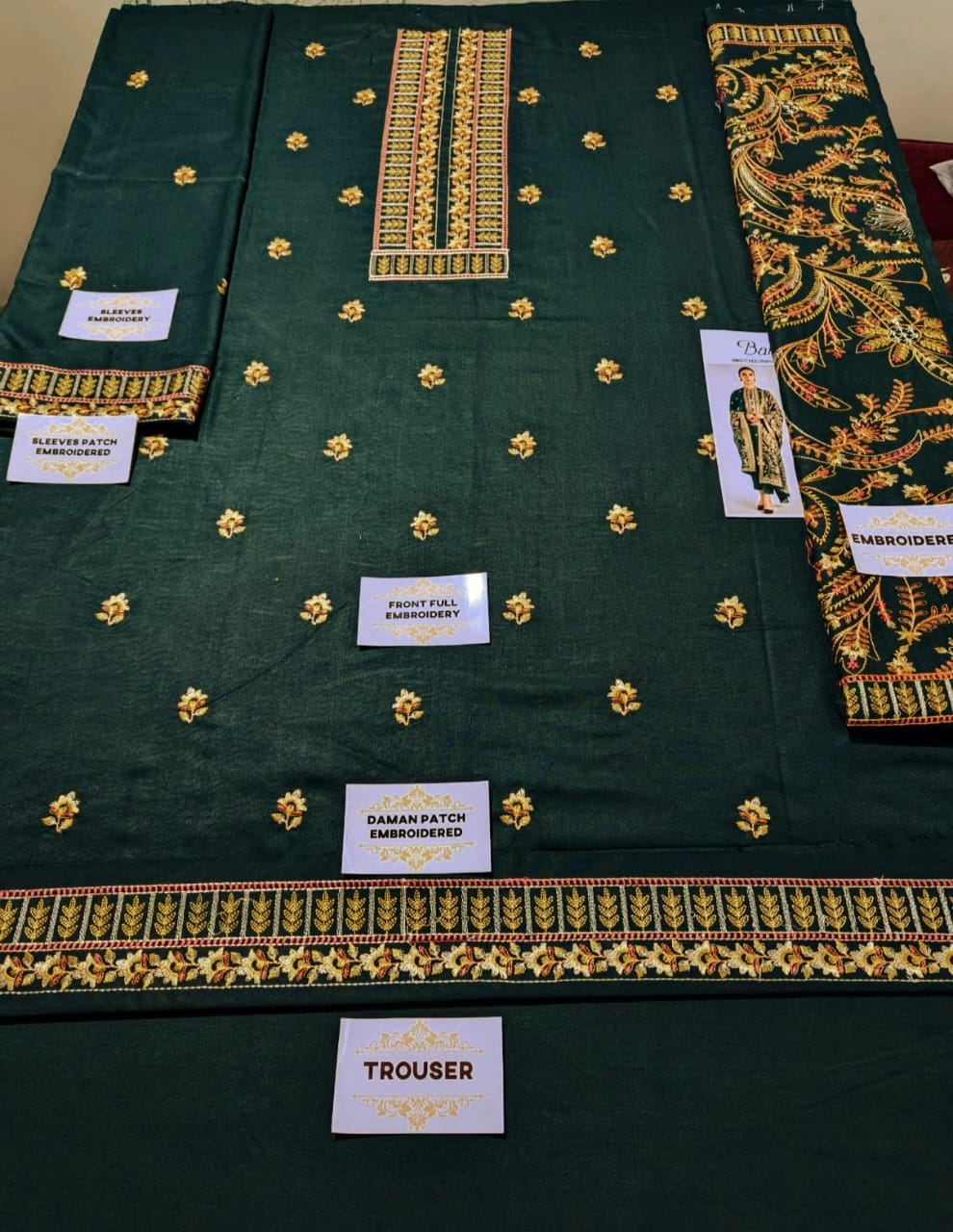 Bareeze Dhanak Embroidered 3Pc Suit | Premium Winter Collection