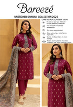 Bareeze Dhanak Embroidered 3Pc Suit | Premium Winter Collection