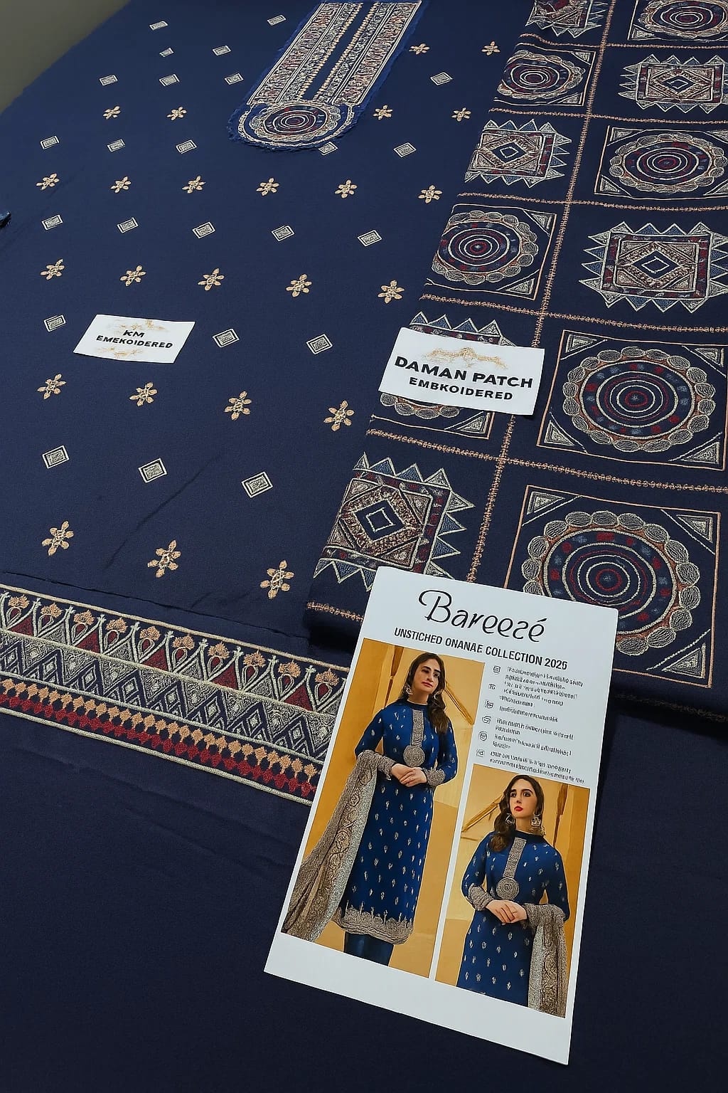 Bareeze Dhanak Embroidered 3Pc Suit | Premium Winter Collection