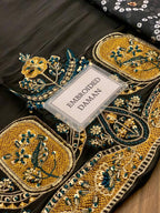 Elara Lava Silk Luxury 3Pc Unstitched Suit | Elegant Adda Work | ELARA Collection